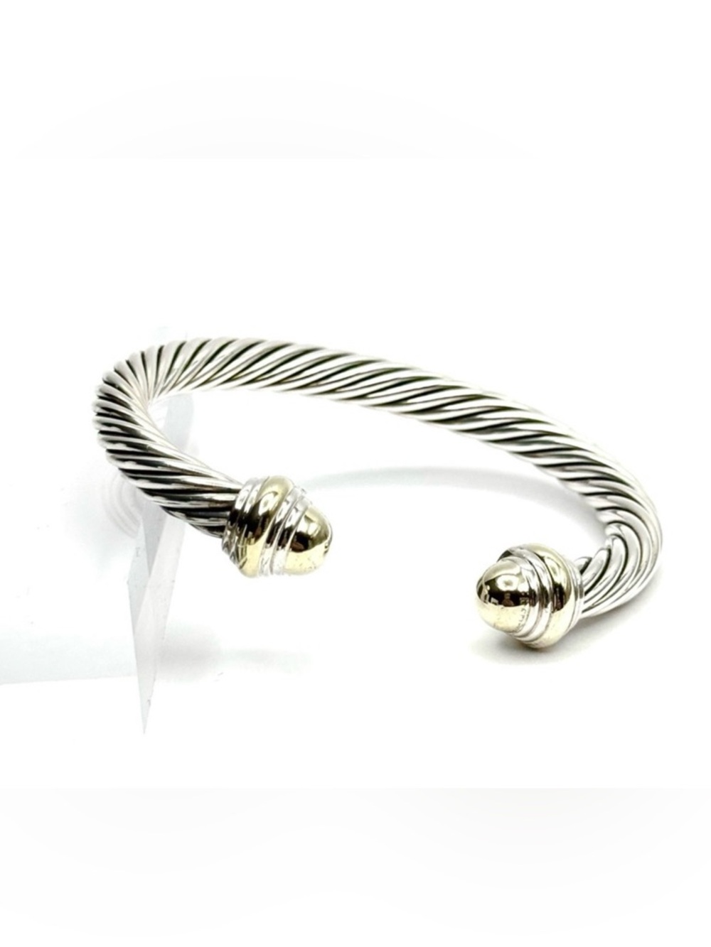 David Yurman 7mm Dome Bracelet with 14k
